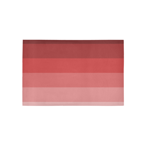 Copper multicolored stripes Area Rug 5'x3'3''
