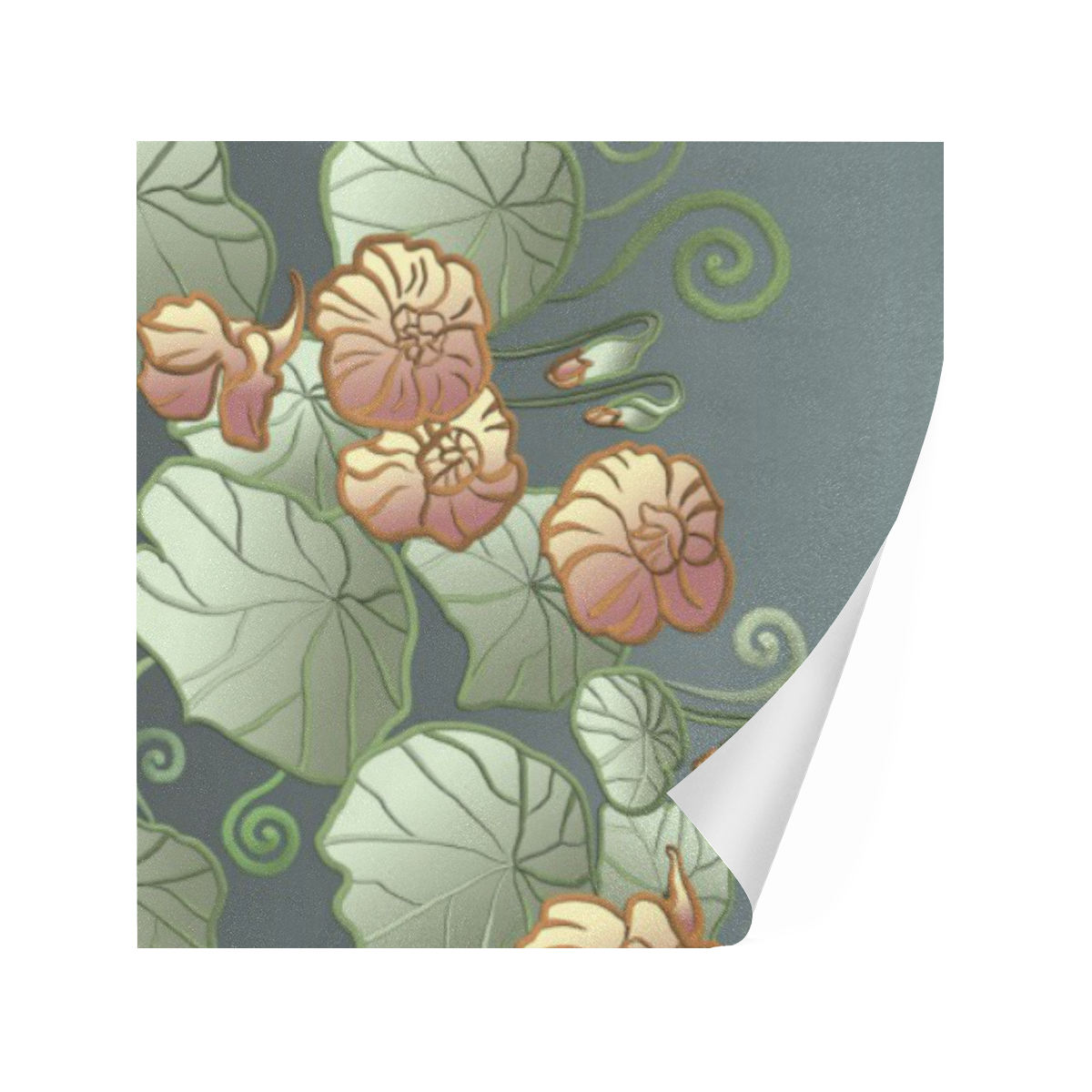 Floral Art Nouveau Gift Wrapping Paper 58"x 23" (5 Rolls)