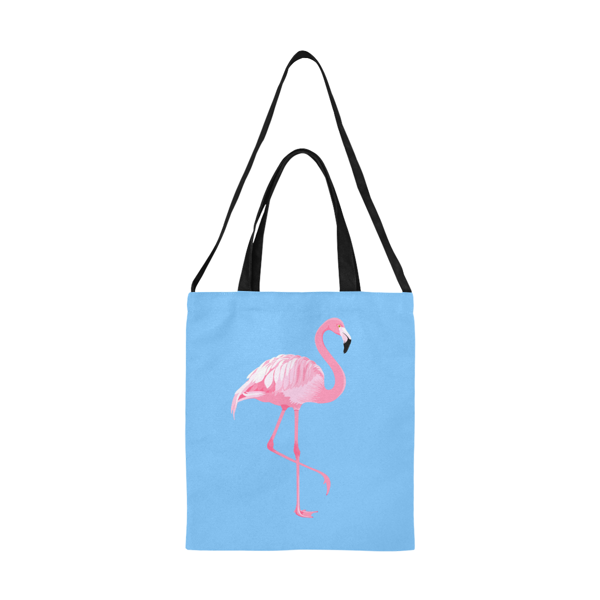 Flamingo All Over Print Canvas Tote Bag/Medium (Model 1698)