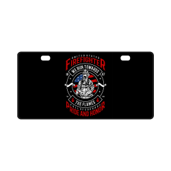 United States Firefighter License Plate