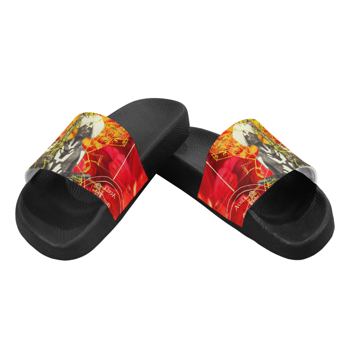 THE SITAR PLAYER Men's Slide Sandals (Model 057)