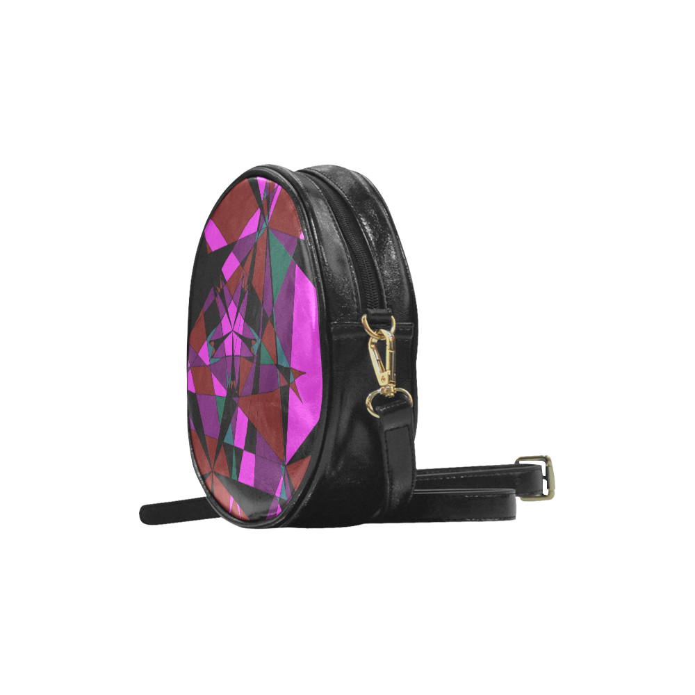 Abstract #13 2020 Round Sling Bag (Model 1647)