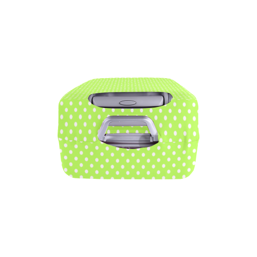 Mint green polka dots Luggage Cover/Large 26"-28"