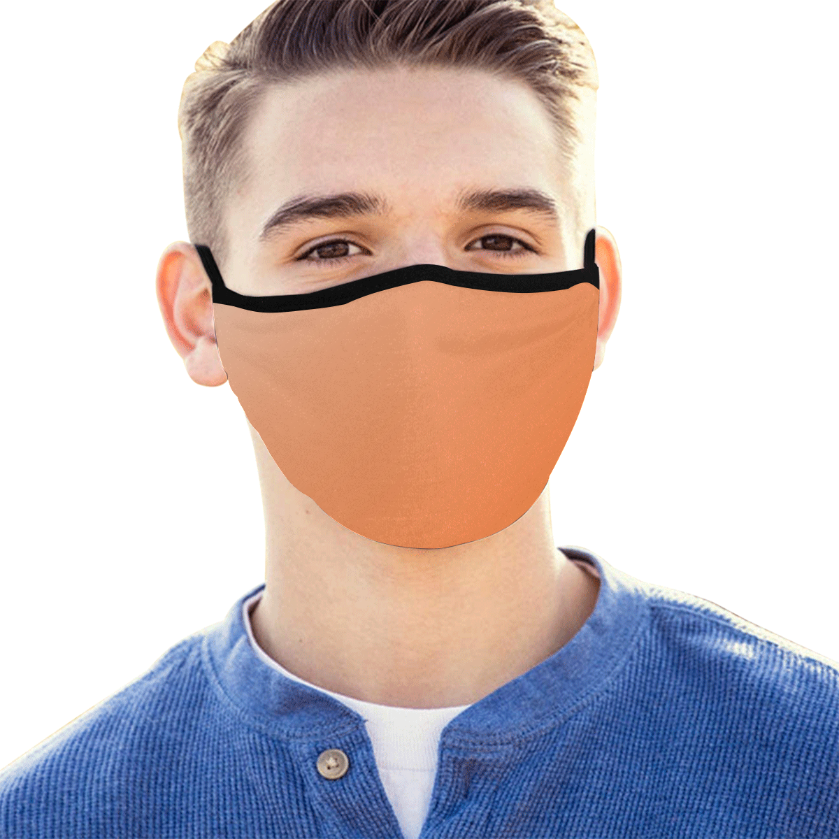 Orange Ombre Mouth Mask