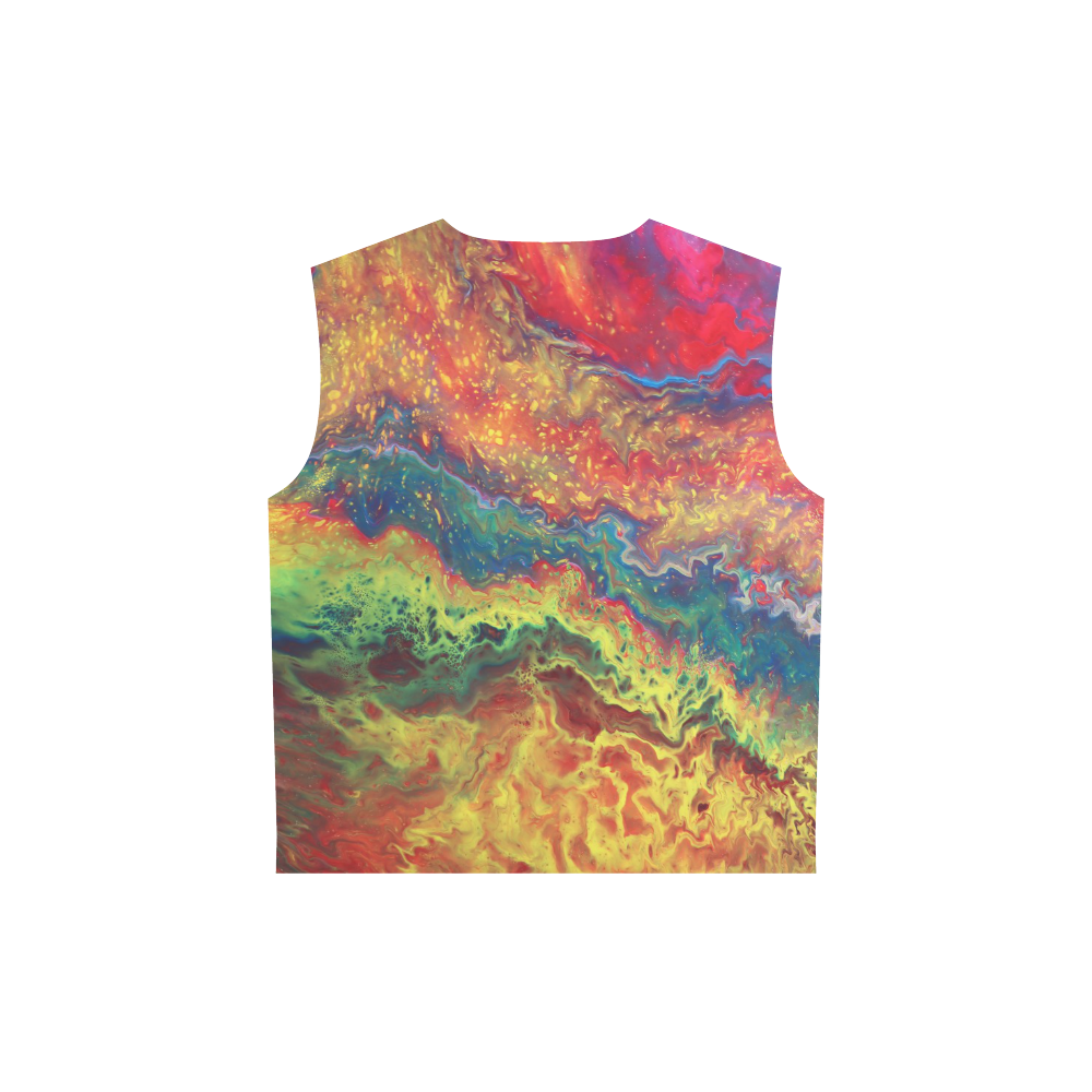 Powerful All Over Print Sleeveless Hoodie for Women (Model H15)
