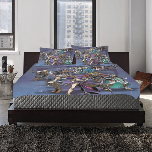 Dungeons and Drogons Blanket by Artist Ibrahem Swaid on Artstation 3-Piece Bedding Set