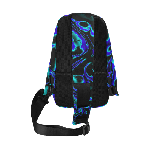 glowing fractal C by JamColors Chest Bag (Model 1678)