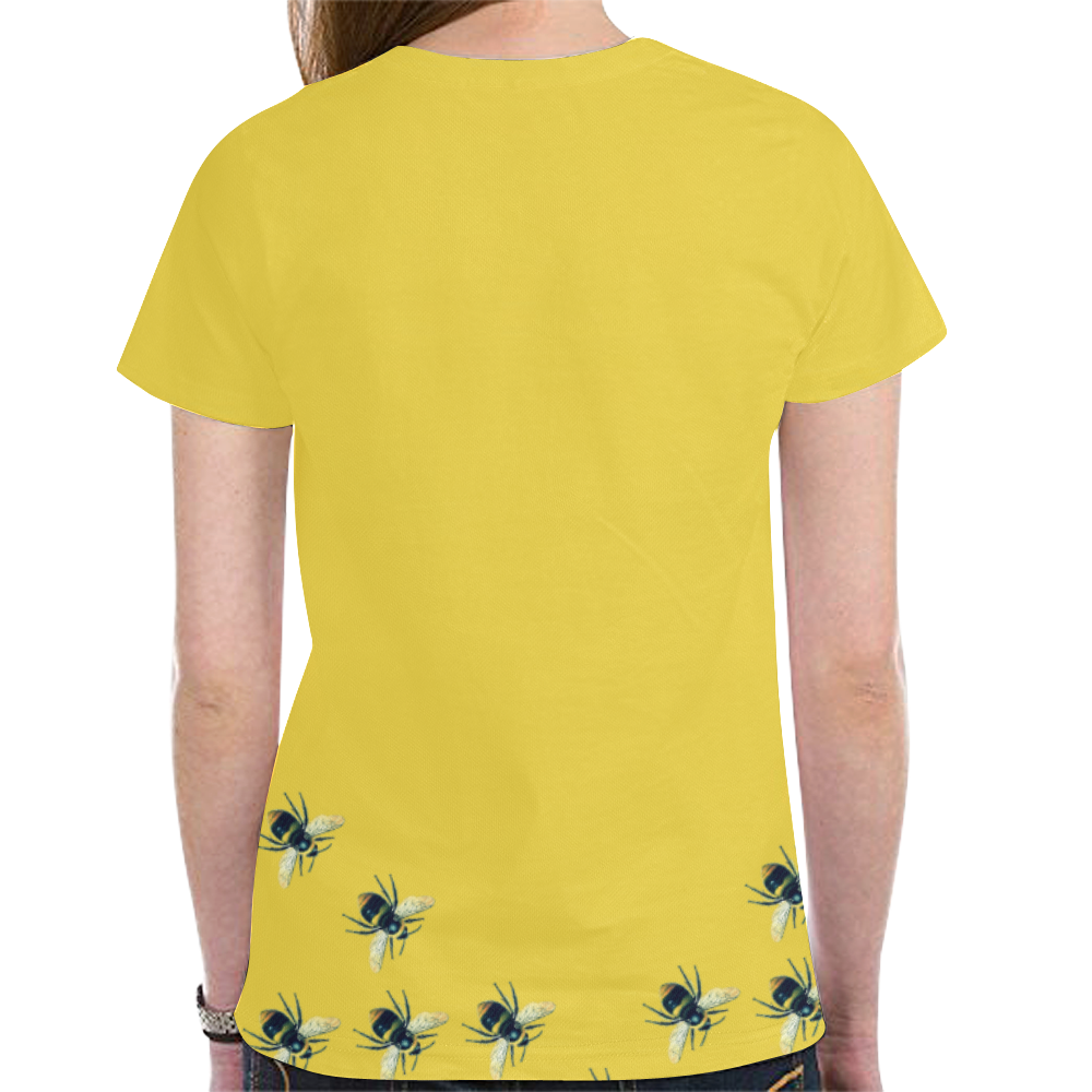 bees New All Over Print T-shirt for Women (Model T45)