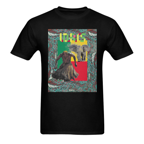 idris Men's T-Shirt in USA Size (Two Sides Printing)