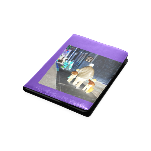 Ghosts roaming the street (purple) Custom NoteBook B5