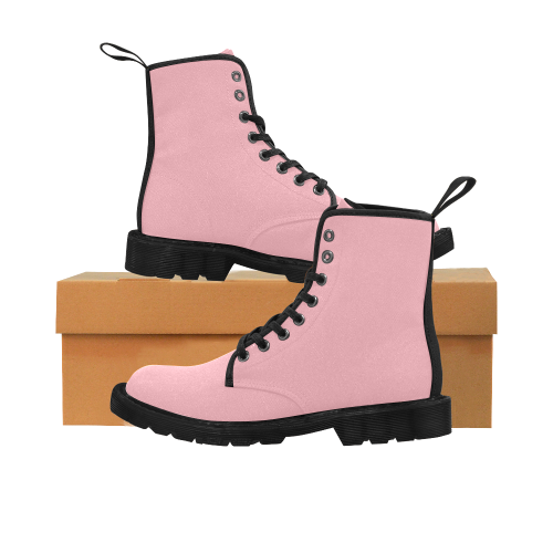 color light pink Martin Boots for Women (Black) (Model 1203H)