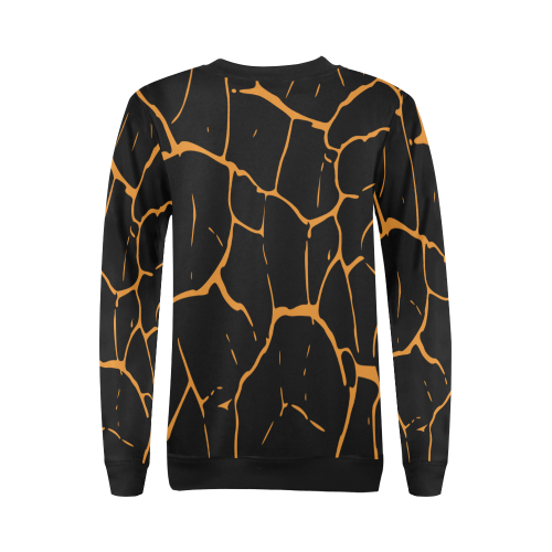 Womens Sweatshirt abstract animal skin All Over Print Crewneck Sweatshirt for Women (Model H18)