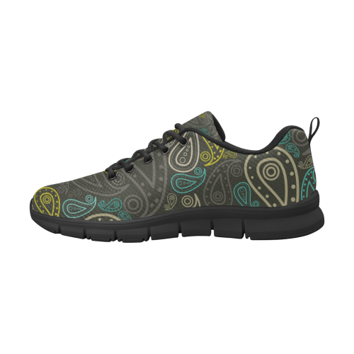 paisley art Men's Breathable Running Shoes (Model 055)