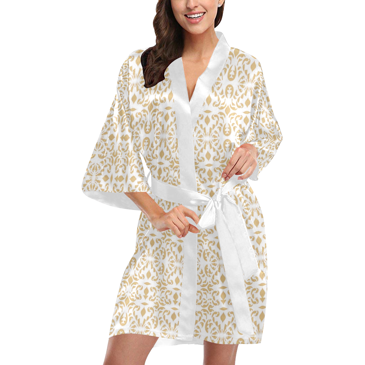 Gold Tribal Stylish Kimono Robe