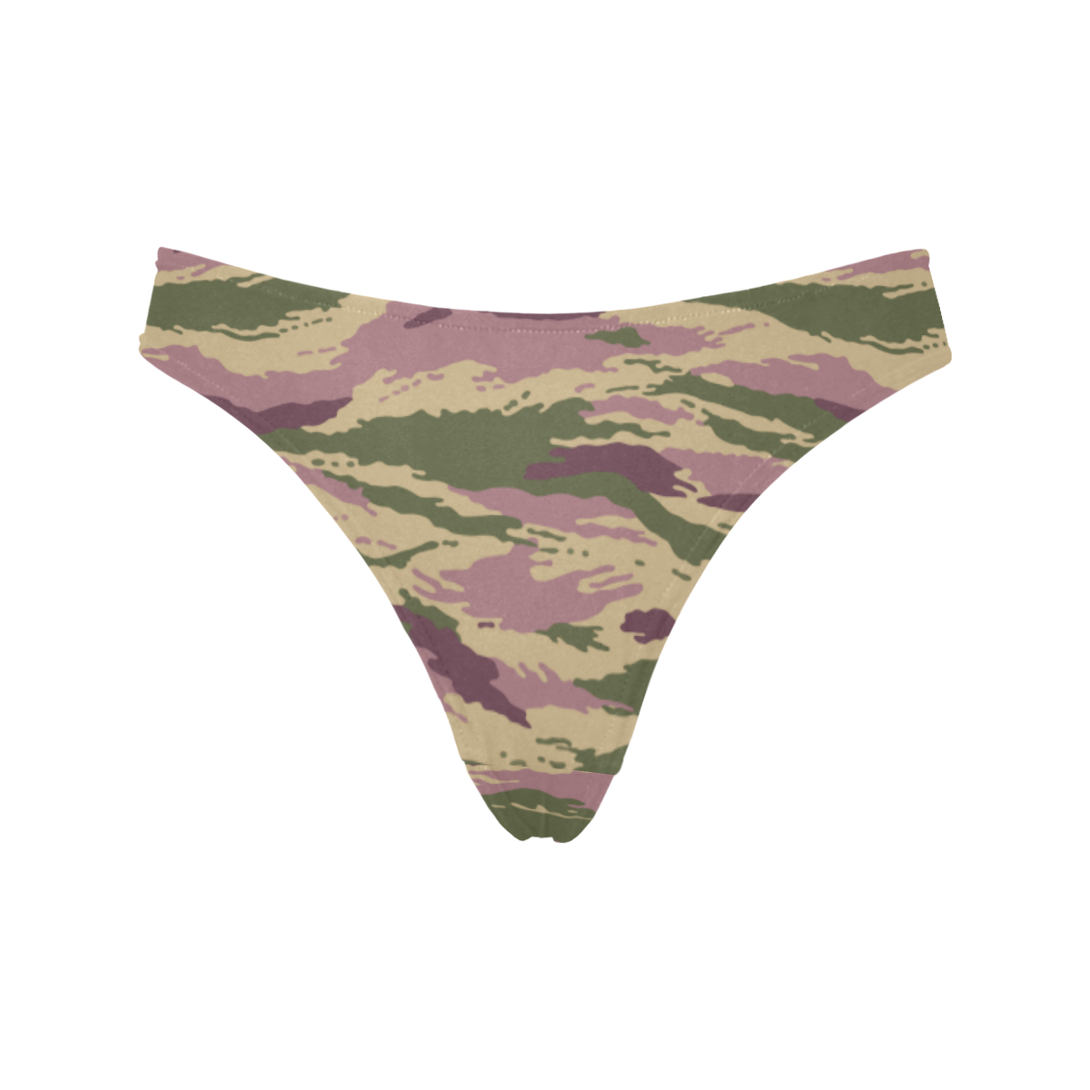Russian Kamush PFO Camouflage Women's All Over Print Thongs (Model L30)