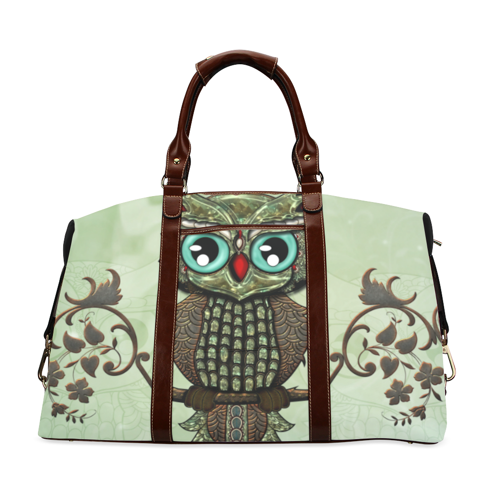 Wonderful owl, diamonds Classic Travel Bag (Model 1643) Remake