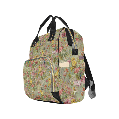 Flower Festival Multi-Function Diaper Backpack/Diaper Bag (Model 1688)