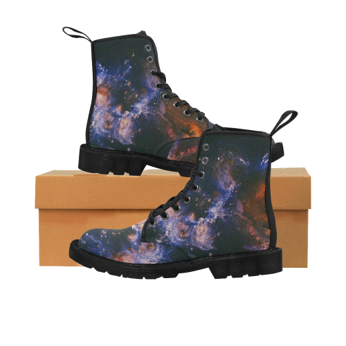 UK Boots Deep Space Colors Martin Boots for Men (Black) (Model 1203H)