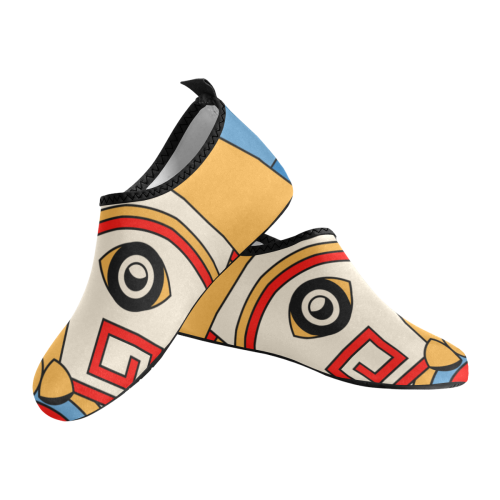 Aztec Religion Tribal Men's Slip-On Water Shoes (Model 056)