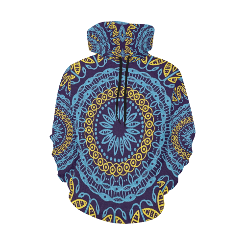 MANDALA PLANETS ALIGN All Over Print Hoodie for Men (USA Size) (Model H13)
