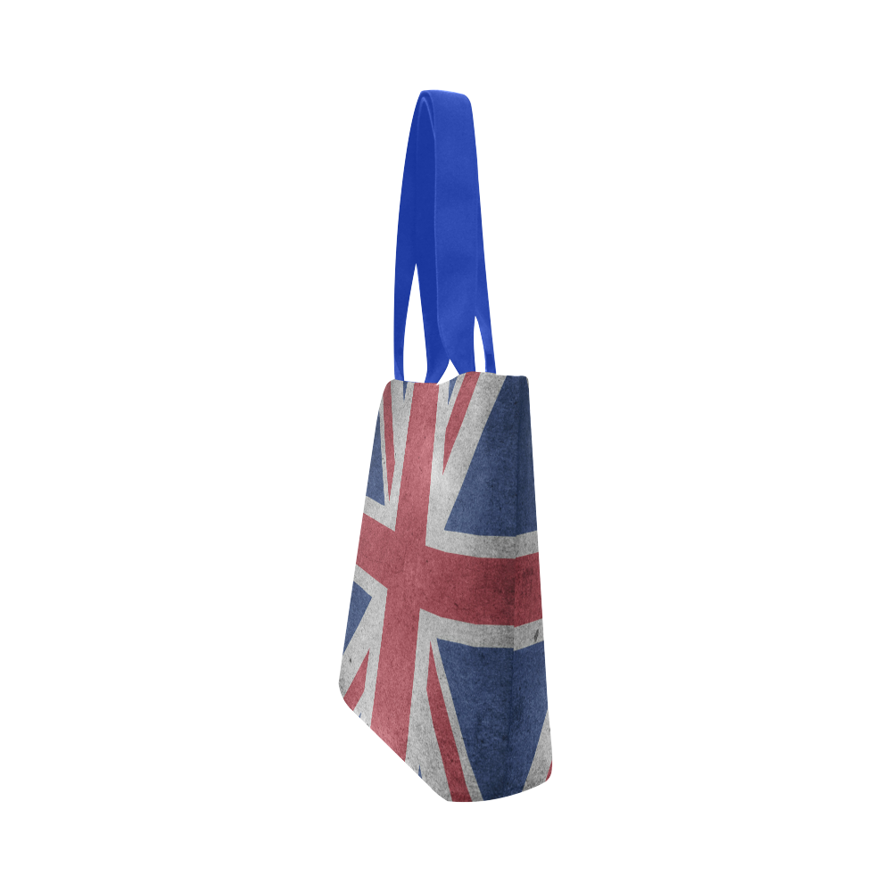 United Kingdom Union Jack Flag - Grunge 1 Canvas Tote Bag (Model 1657)