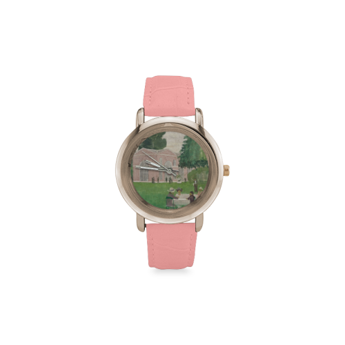 PINK HOUSE Women's Rose Gold Leather Strap Watch(Model 201)