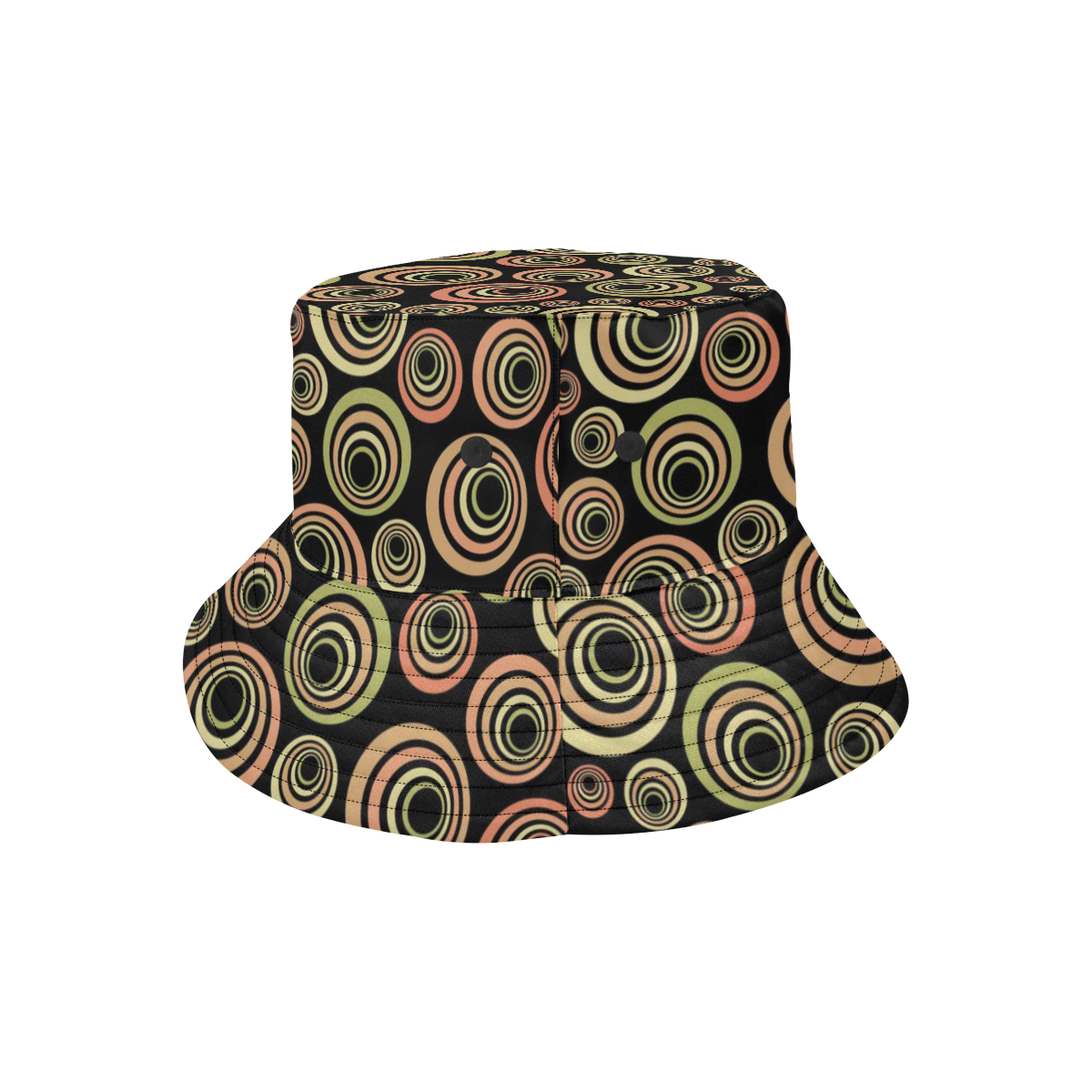 Groovy 60's Classic Pattern Fun Retro Pop-art All Over Print Bucket Hat for Men