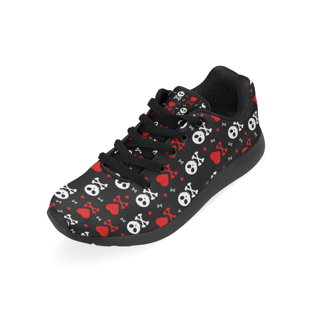 Skull Hearts Kid's Running Shoes (Model 020)