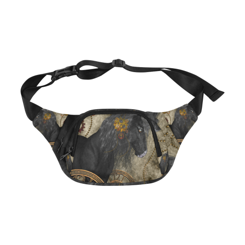 Beautiful wild horse with steampunk elements Fanny Pack/Small (Model 1677)