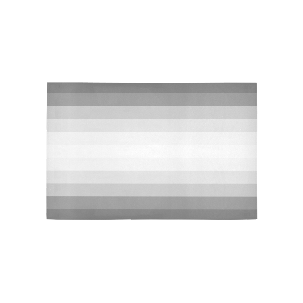 Grey, black, white multicolored stripes Area Rug 5'x3'3''