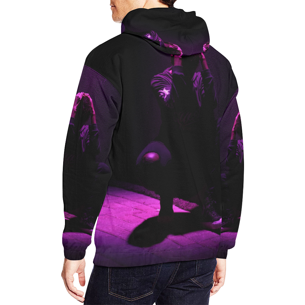 #MOOD HOODIE (UPSIZE) All Over Print Hoodie for Men/Large Size (USA Size) (Model H13)
