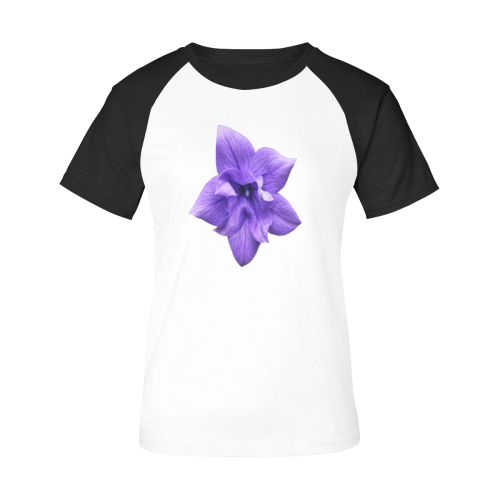 Balloon Flower Women's Raglan T-Shirt/Front Printing (Model T62)
