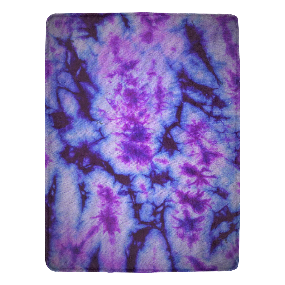 tie dye in blue and purple Ultra-Soft Micro Fleece Blanket 60"x80"