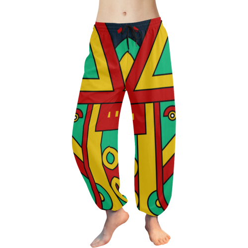 Aztec Spiritual Tribal Women's All Over Print Harem Pants (Model L18)
