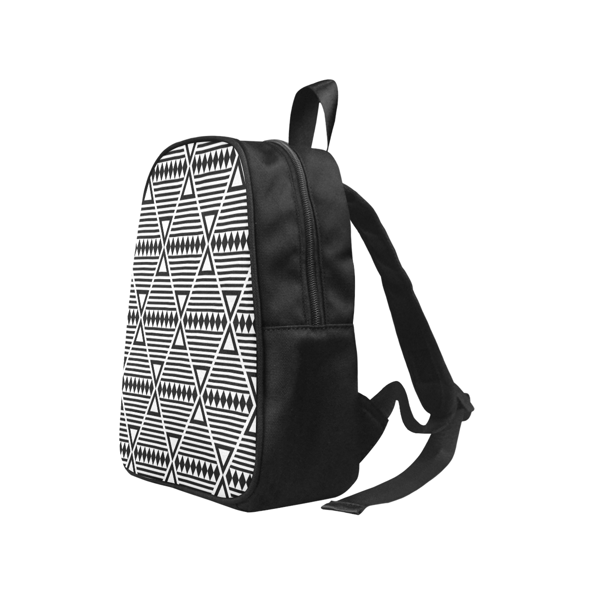 Black Aztec Tribal Fabric School Backpack (Model 1682) (Small)