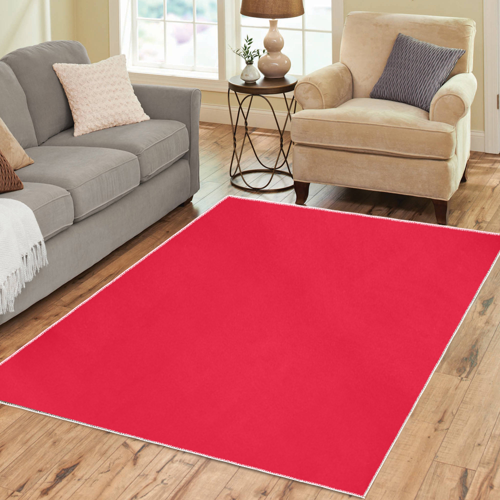 color Spanish red Area Rug7'x5'