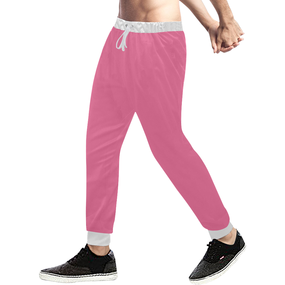 color French pink Men's All Over Print Sweatpants (Model L11)