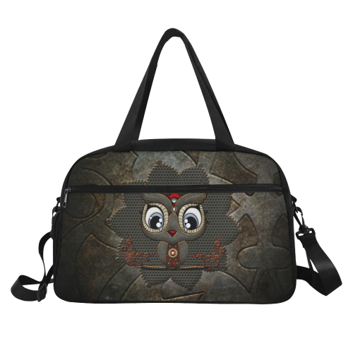 Funny steampunk owl Fitness Handbag (Model 1671)