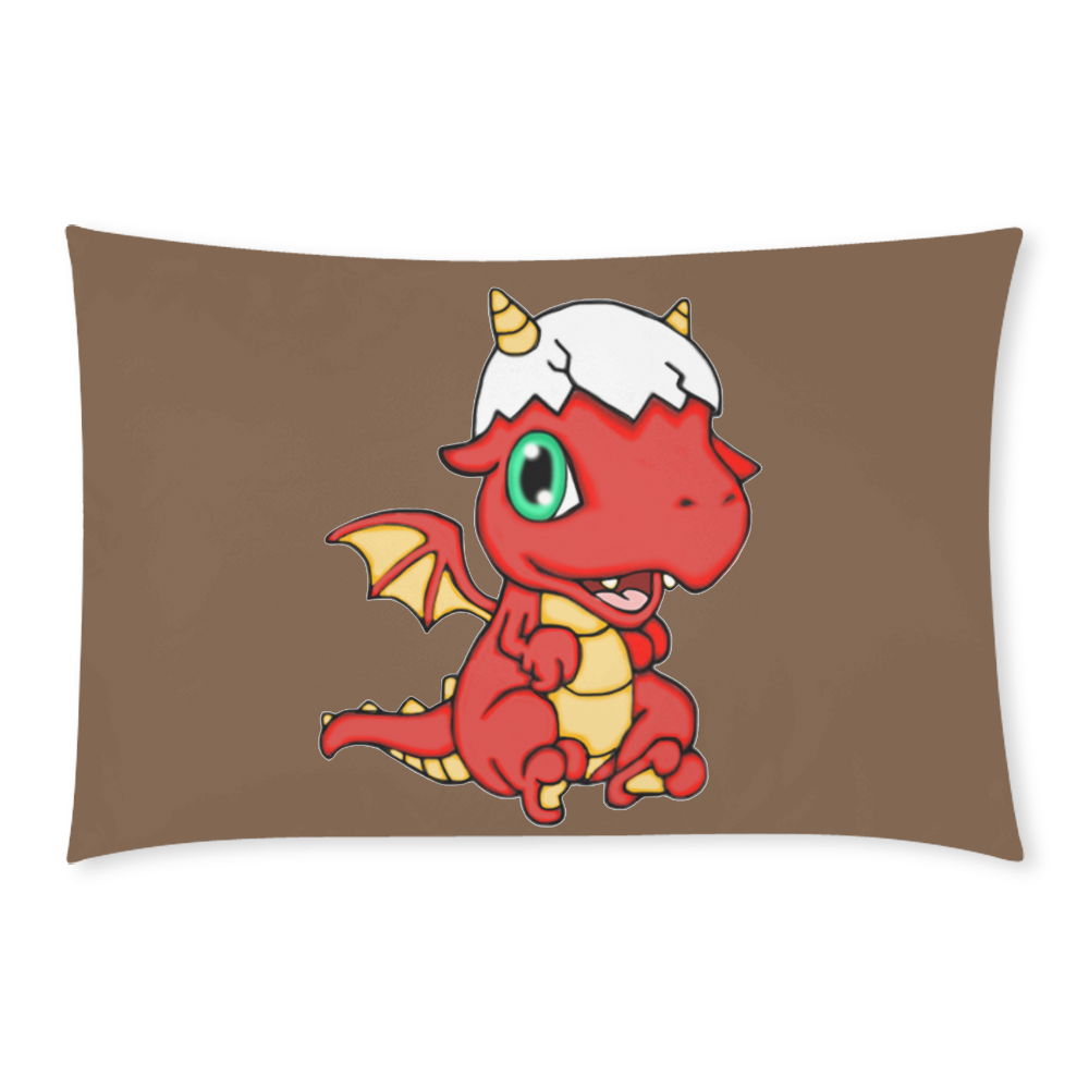 Baby Red Dragon Brown 3-Piece Bedding Set