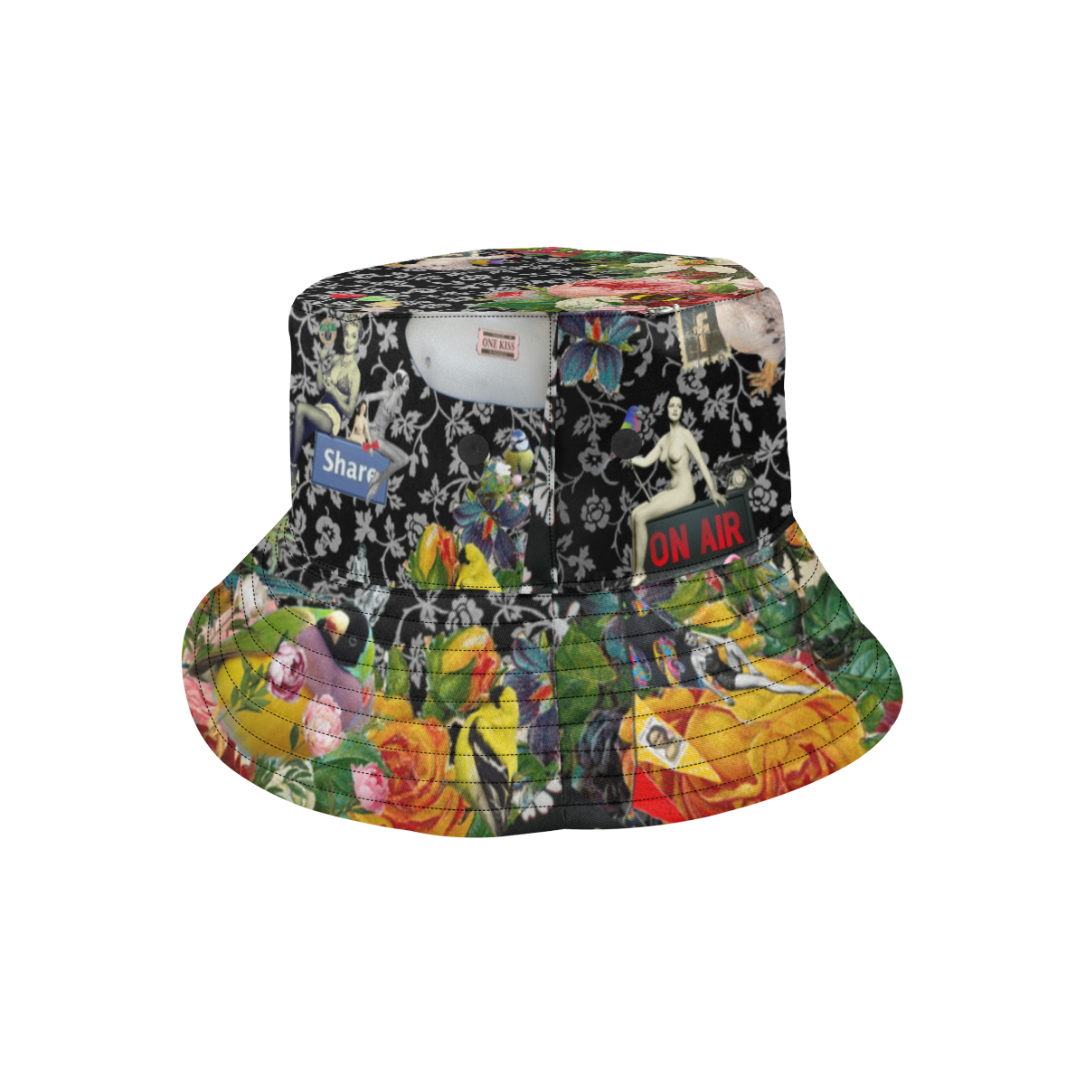 One Kiss All Over Print Bucket Hat