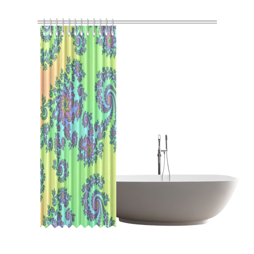 Fractal Wallpaper Shower Curtain 72"x84"