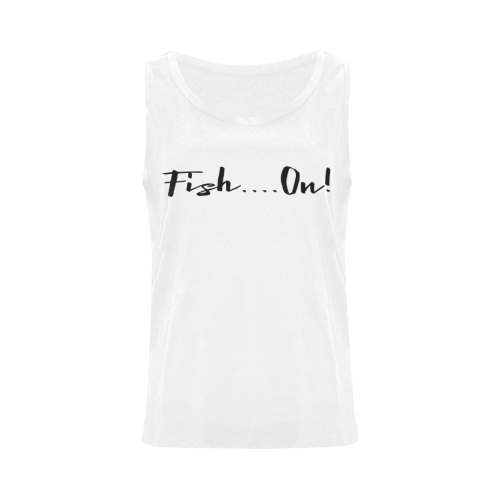 Fish on - white caps All Over Print Tank Top for Women (Model T43)