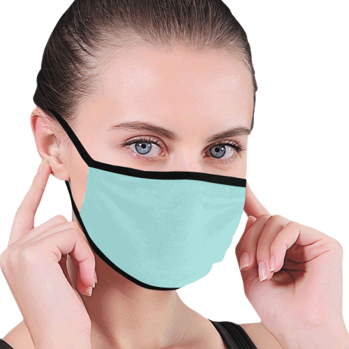 color pale turquoise Mouth Mask (30 Filters Included) (Non-medical Products)