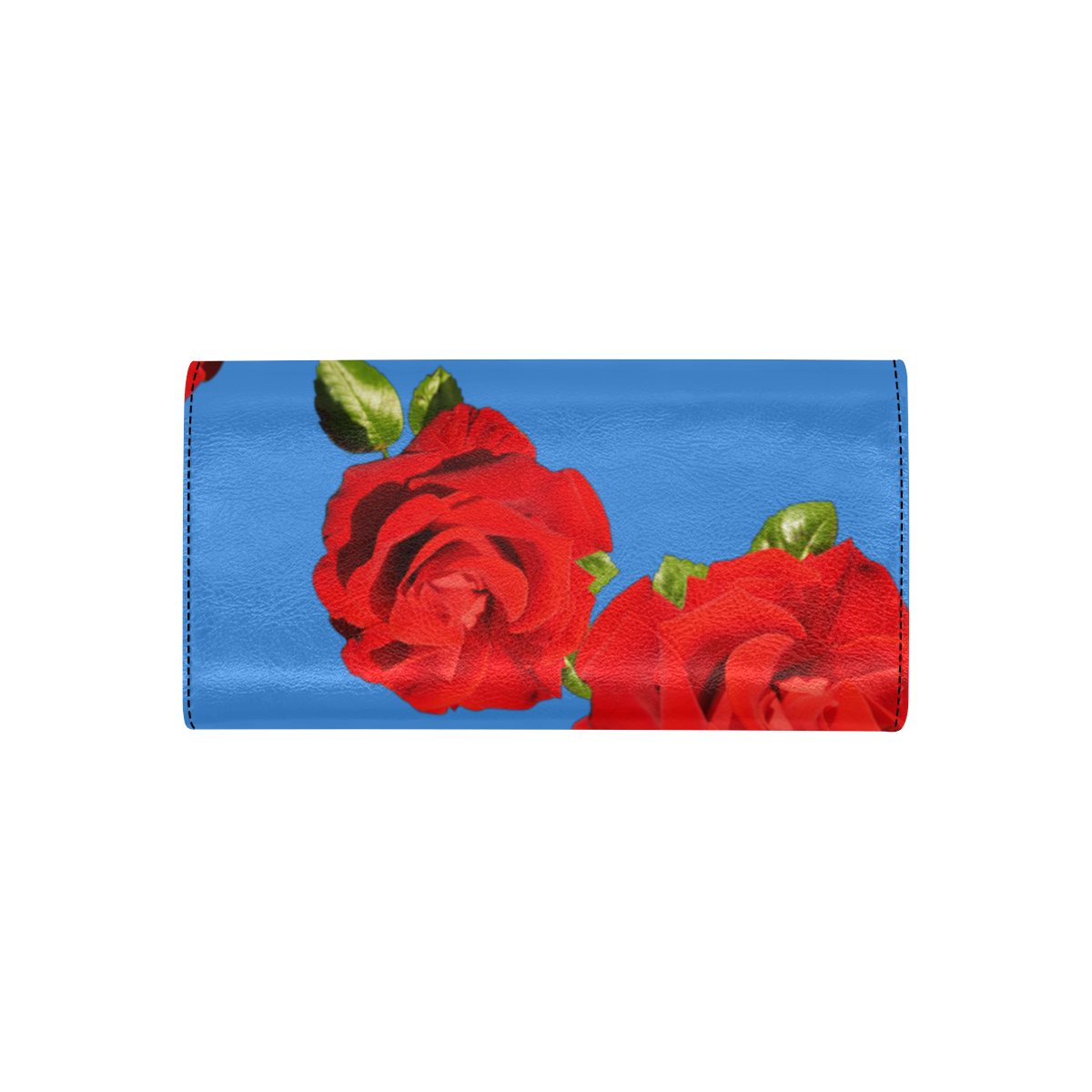 Fairlings Delight's Floral Luxury Collection- Red Rose Women's Flap Wallet 53086c6 Women's Flap Wallet (Model 1707)