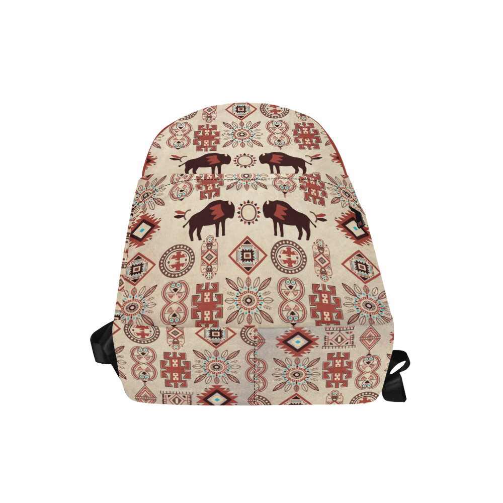 American Native Buffalo Unisex Classic Backpack (Model 1673)