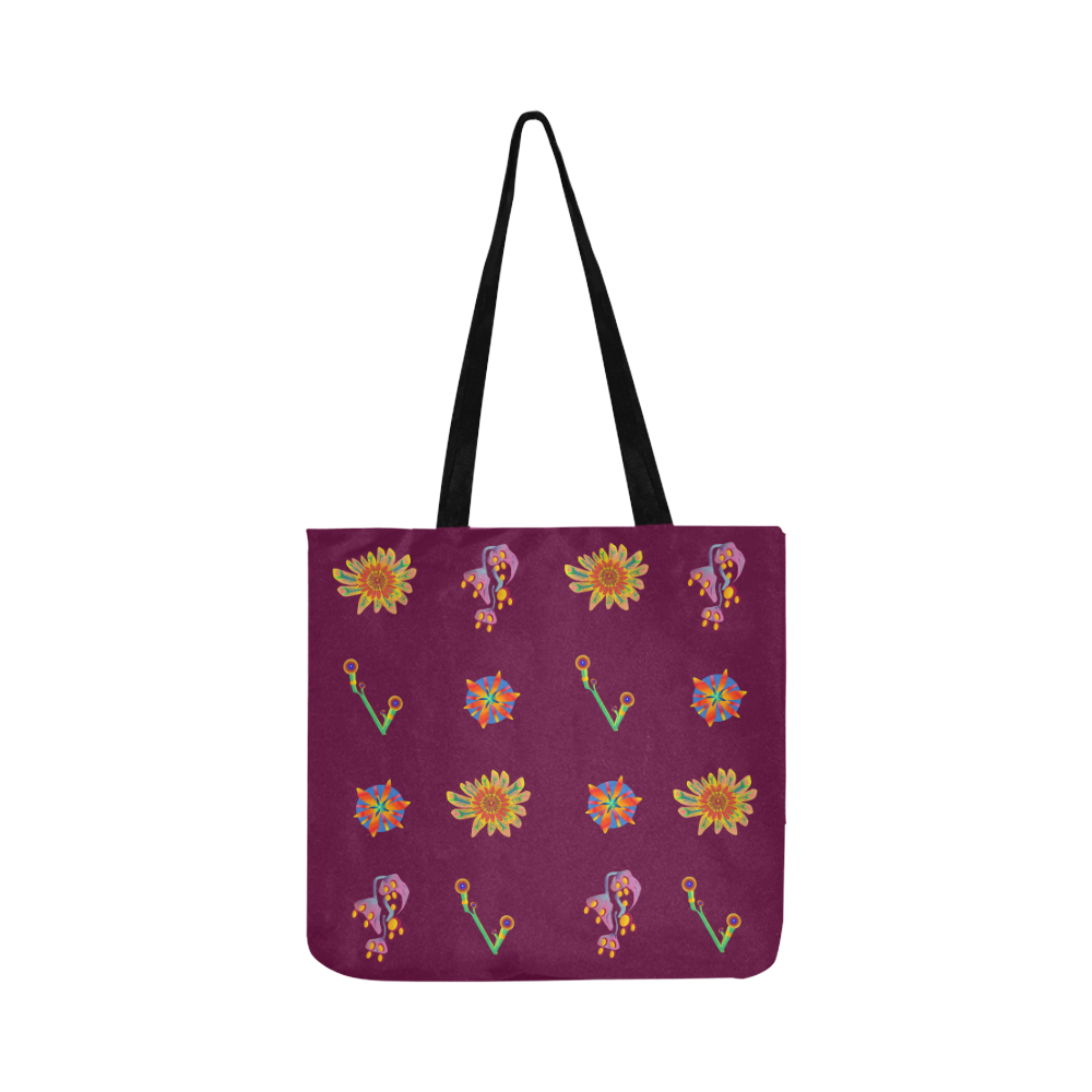Super Tropical Floral 6 Reusable Shopping Bag Model 1660 (Two sides)