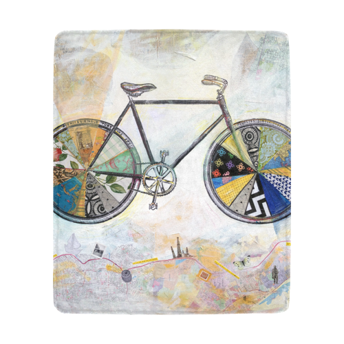 Bike Art Beautifull Ultra-Soft Micro Fleece Blanket 50"x60"