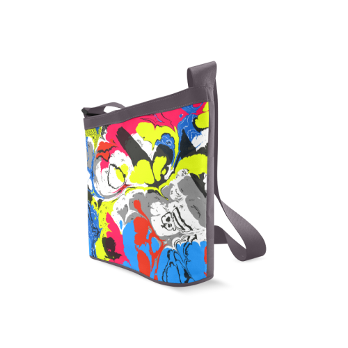 Colorful distorted shapes2 Crossbody Bags (Model 1613)