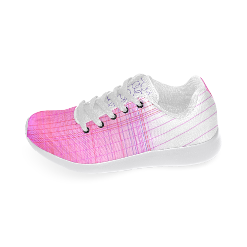 Shoes with Pink ethnic blocks Women’s Running Shoes (Model 020)