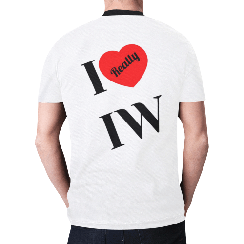 I heart IW New All Over Print T-shirt for Men (Model T45)